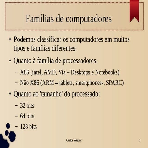 Famílias de computadores
