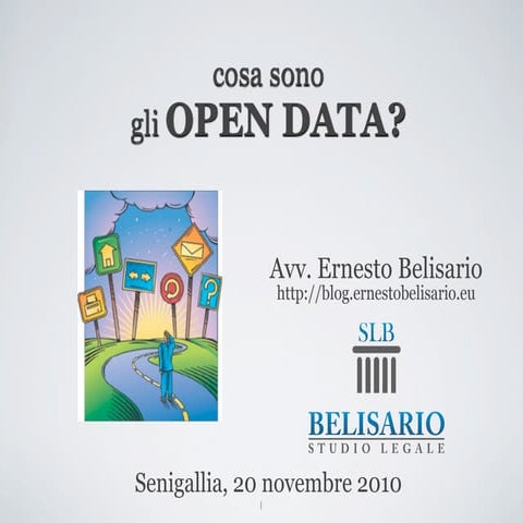 Fammi Sapere - 2 - Ernesto Belisario - Cosa sono gli Open Data