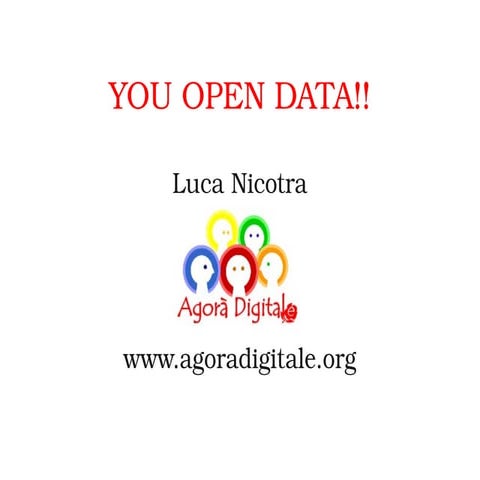 Fammi Sapere - 4 - Luca Nicotra - You Open Data