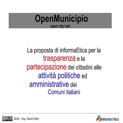 Fammi Sapere - 8 - David Fabri - Open Municipio