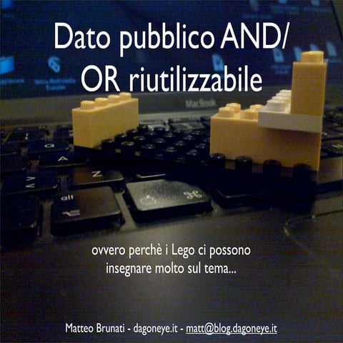 Fammi Sapere - 13 - Matteo Brunati - Dato pubblico e dato riutilizzabile
