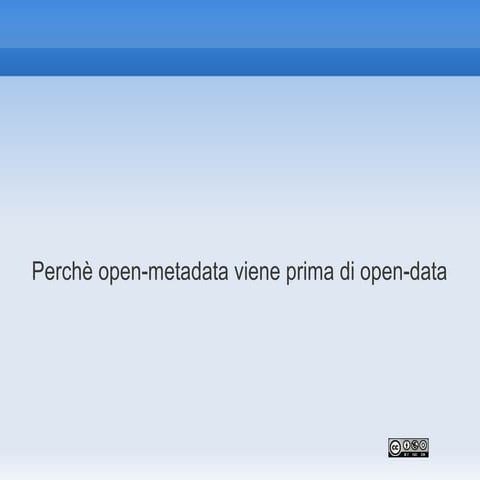 Fammi Sapere - 14 - Paolo Di Pietro - Open Data o Open Metadata?