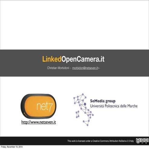 Fammi Sapere - 17 - Christian Morbidoni - Da Open Data a Linked Open Data, un esempio: LinkedOpenCamera.it