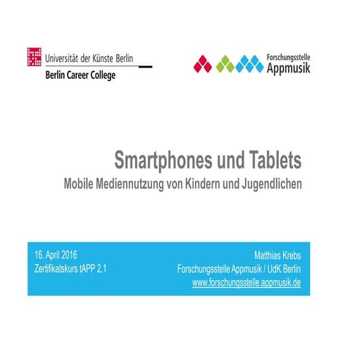 Mobile Mediennutzung von Kindern und Jugendlichen 2015