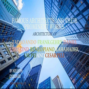 Famous architects and their prominent works