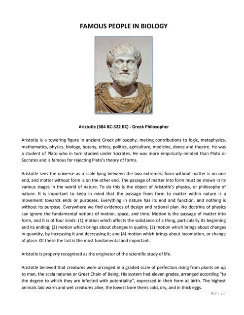 History of biology | PPTX