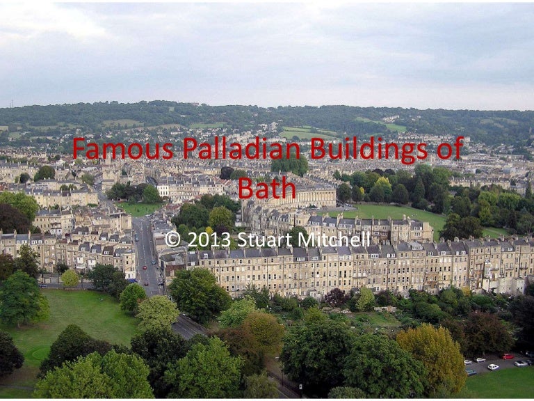 Famous palladian buildings of bath