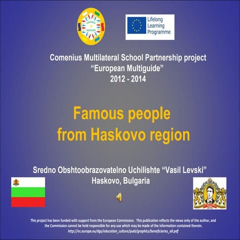 Famous people from Haskovo region - Bulgaria