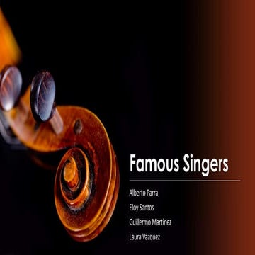 Famous singers