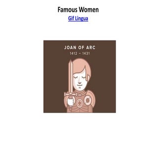 Famous women in history