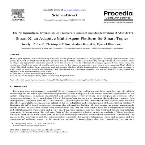 Smart-X: an Adaptive Multi-Agent Platform for Smart-Topics | PDF