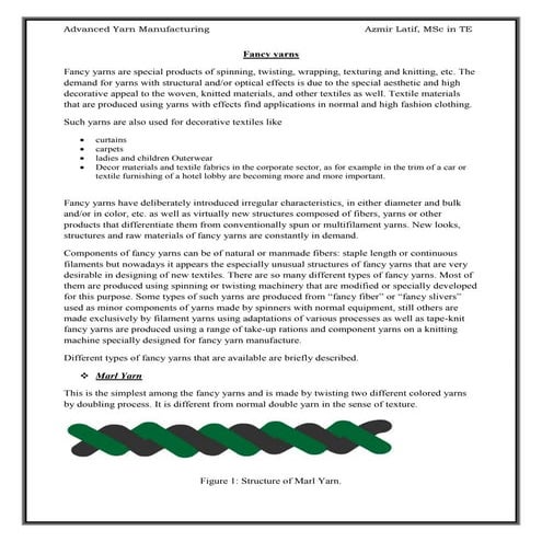 Fancy Yarns