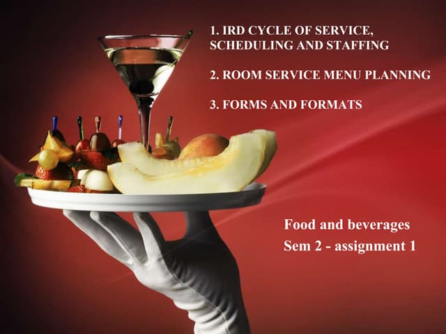 FOOD AND BEVERAGE SERVICE PROCEDURES | PPTX