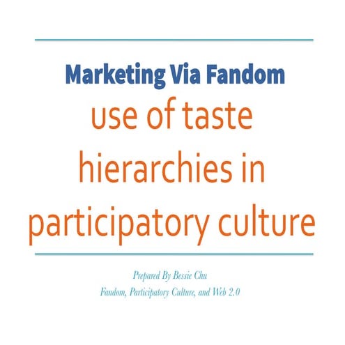 Mad Men and Scandal: Marketing via Fan Tastes