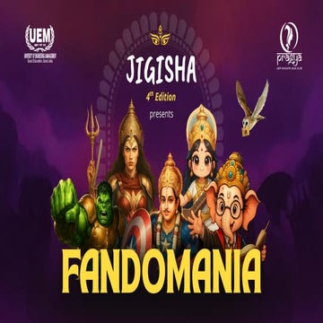 Fandomania, an U25 Fandom and Pop-Culture Quiz under Jigisha 4.0