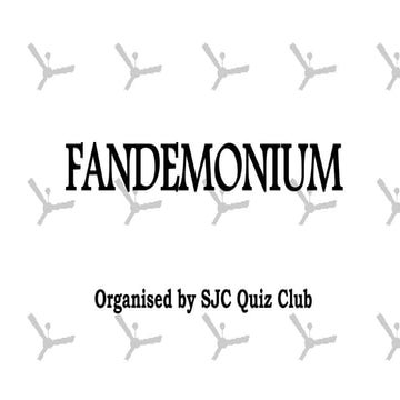 Fandom quiz prelims with answers