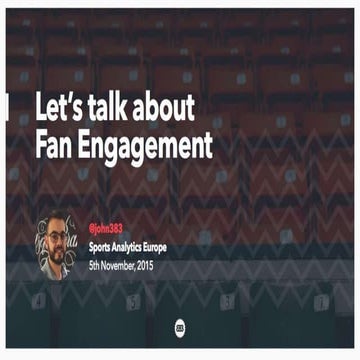Fan enablement, not engagement by 383