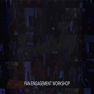 Fan Engagement (Sport) - Workshop and Case Studies