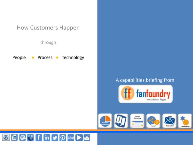 Fan foundry engagement options