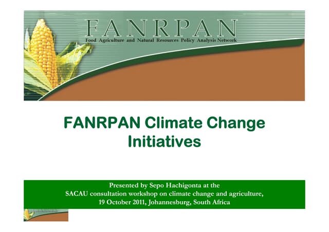 Fanrpan cc initiatives