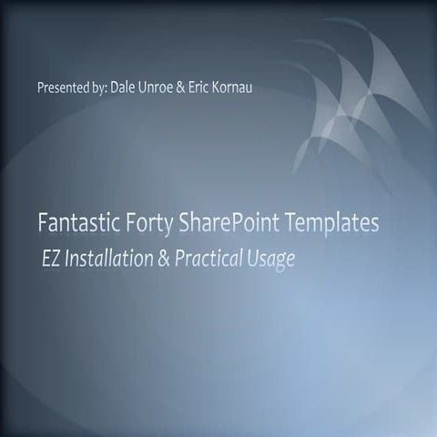 Fantastic Forty Share Point Templates