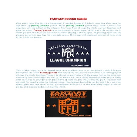How to play fantasy football | PPTX