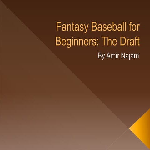 Fantasy Draft For Beginners