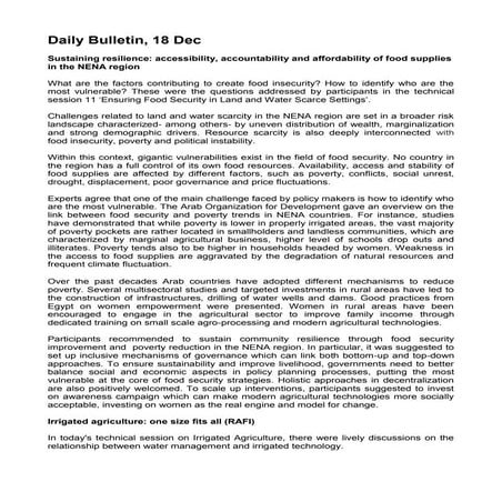 FAO NELWD Bulletin No.4 - 18 Dec, 2013