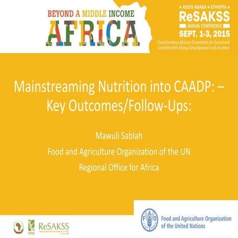 2015 ReSAKSS Conference – Day 1 - Mawuli Sablah