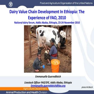 Dairy Value Chain Development In Et...