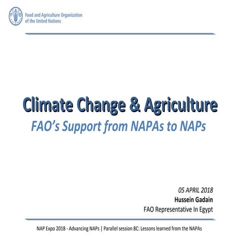 Climate change , it's impacts and adaption in Nepal | PPTX