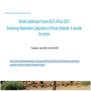 Unlocking Pathways for System-Wide Capacity Development in African Drylands