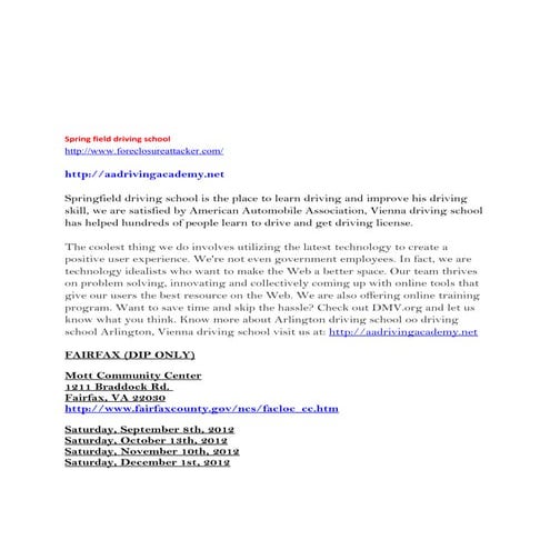 Fairfax Driving School