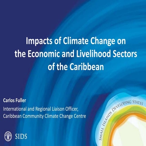 Impacts of Climate Change on the Economic and Livelihood Sectors of the ...