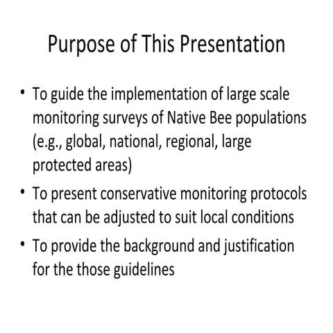 FAO Bee Survey Design Talk