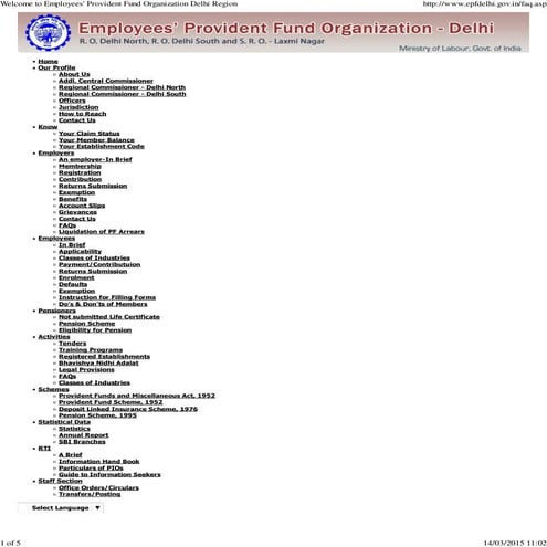 EPF Faq