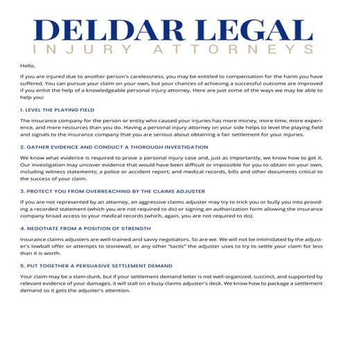 Personal Injury | PPTX
