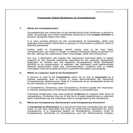 Faq   competency