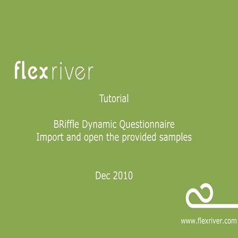 BRiffle DQ - Import and open samples