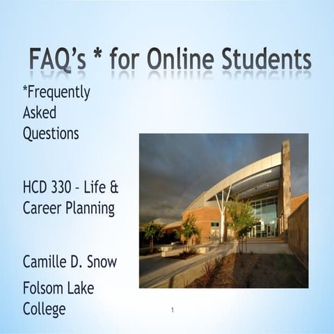 Faq for online classes