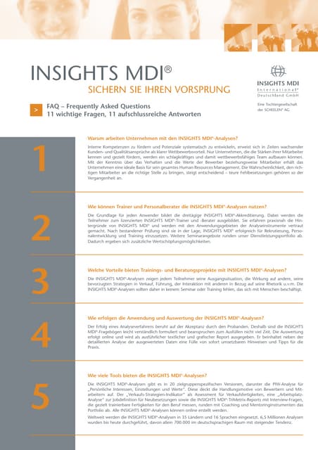 Insights Mdi International® Deutschland Gmbh presentations