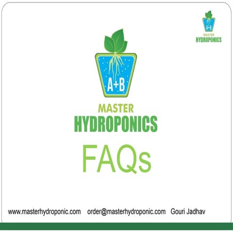 Faq master hydroponics india 2019