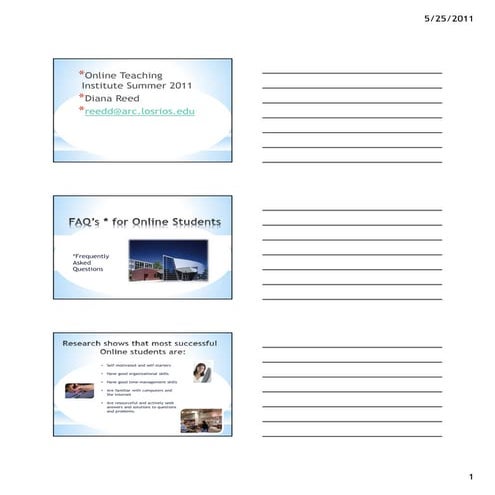 Quick Start Guide for Online Student Success | PDF