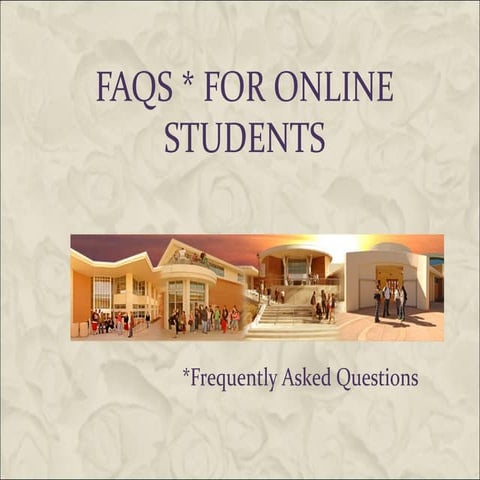Faq onlinestudents su12