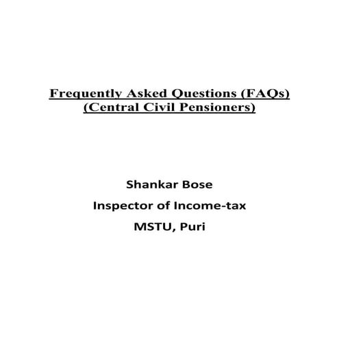 Faq on pension.bose