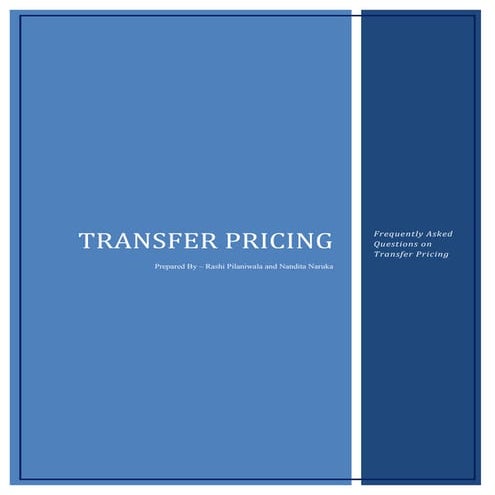 Faq on transfer pricing