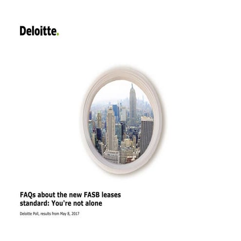 FAQ's about the new FASB leases standard: You're not alone