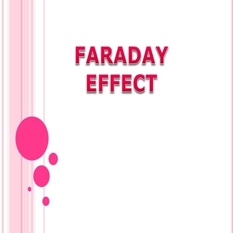 Faraday effect