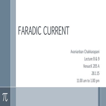 Faradic current