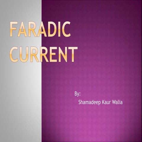 Faradic current